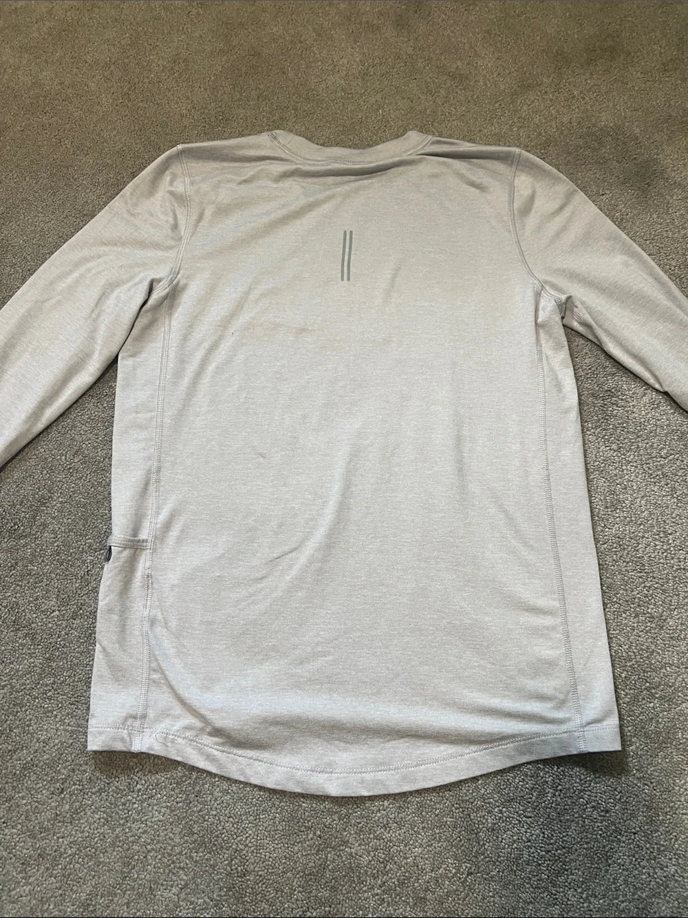 Nike Running Dri-FIT Long Sleeve Shirt Purple Grey size xs
